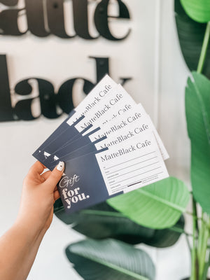 MatteBlack Cafe Gift Voucher
